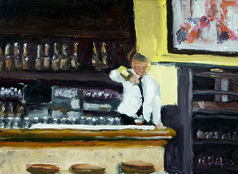 800x585 Back From The Ken Auster Workshop - Bartender Painting
