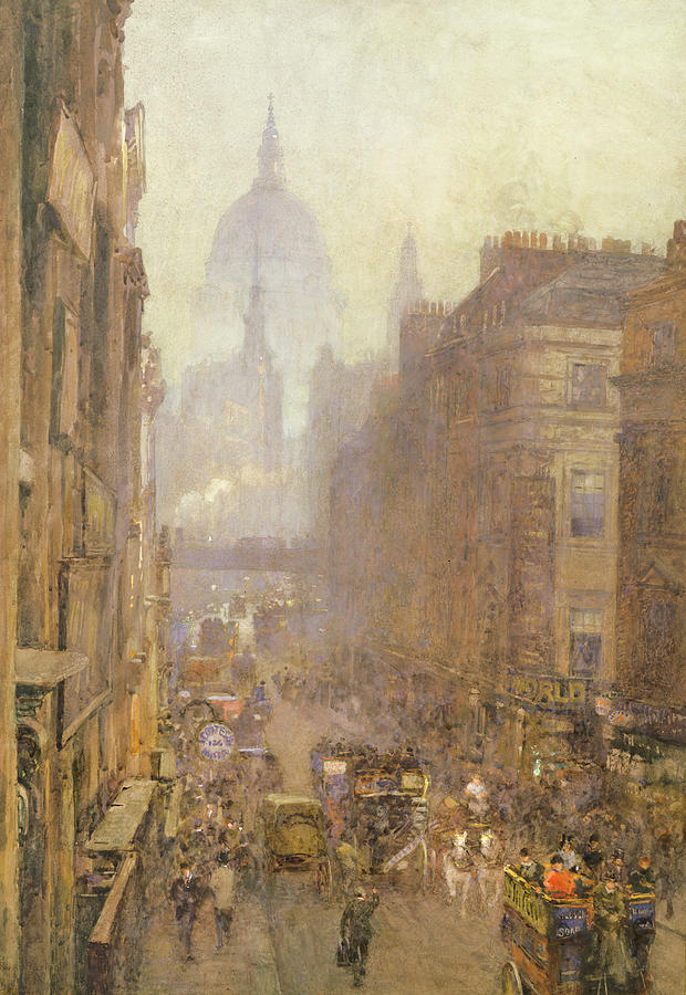 620x900 Fleet Street Painting By Rose Maynard Barton - Barton Painting