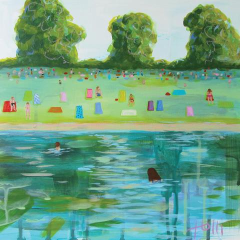 480x480 Barton Springs Pool 3 - Barton Springs Painting