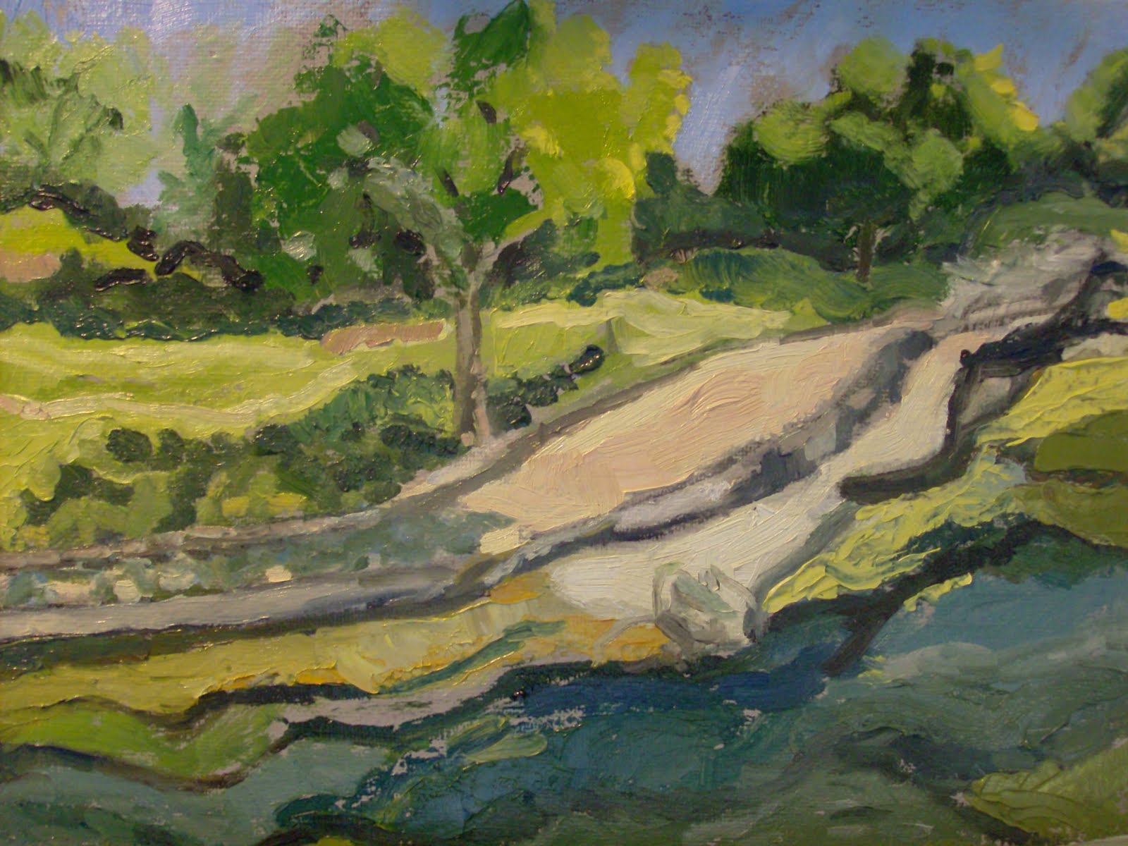 1600x1200 Camille Olsen Studio Barton Springs Afternoon - Barton Springs Painting