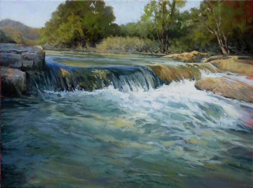 808x600 Jean Crow, Painter Barton Creek - Barton Springs Painting