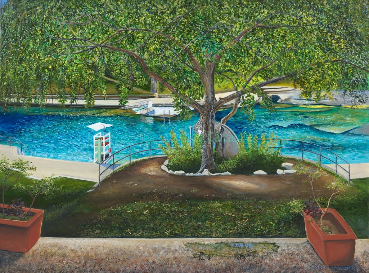 1189x881 Tree Of Life, Barton Springs Pool - Barton Springs Painting