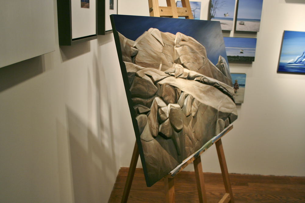 1000x667 Claustro Acrylics On Studio Cast Of Bas Relief Sculpture - Bas Relief Painting