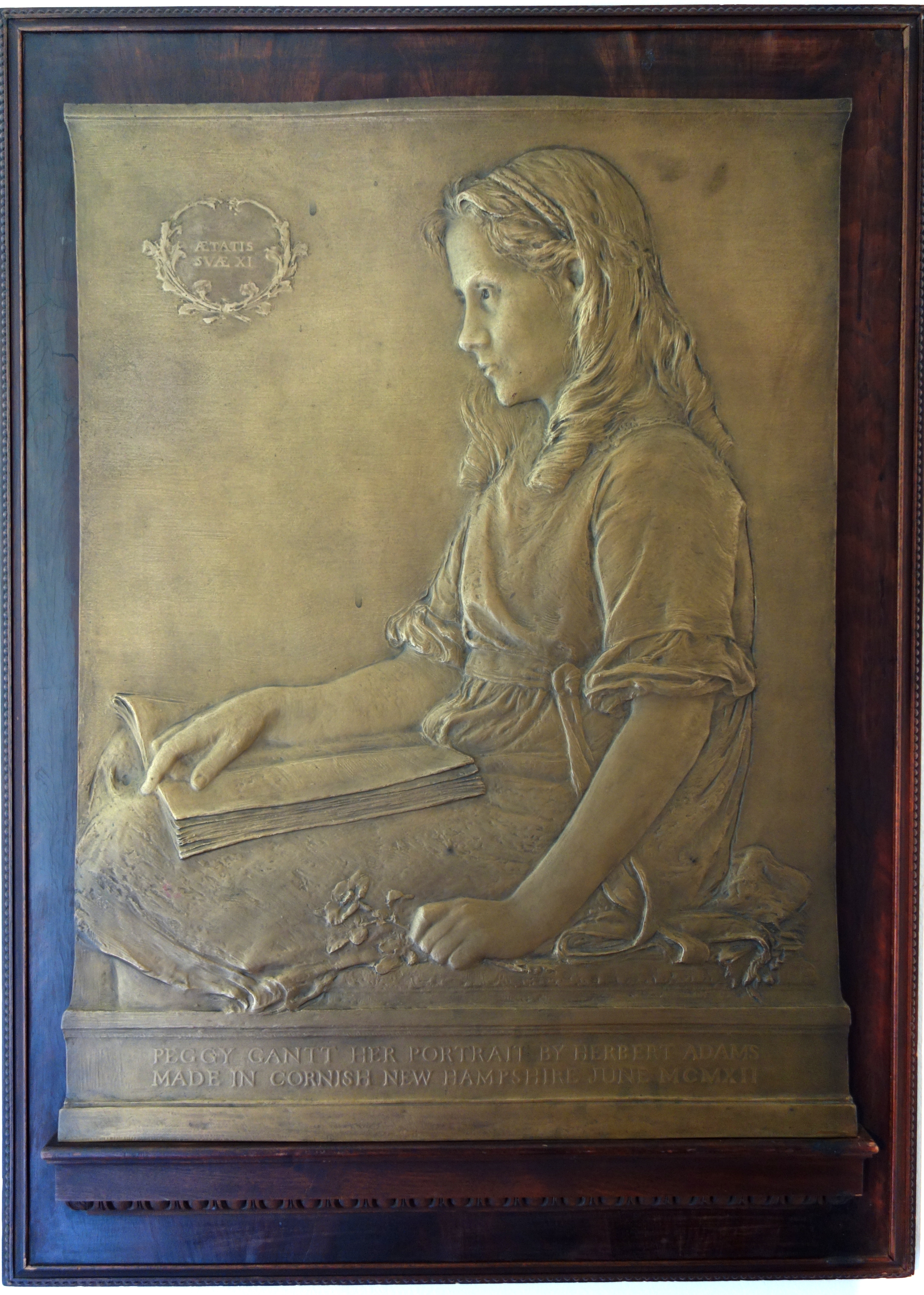 3583x5019 Filepeggy Gantt Taber By Herbert Adams, 1912, Bronze Bas Relief - Bas Relief Painting