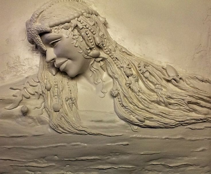 736x606 Plaster Sculpture - Bas Relief Painting