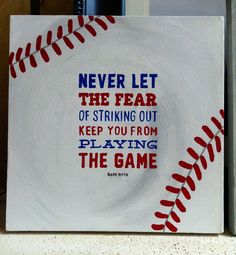 Baseball Canvas Painting