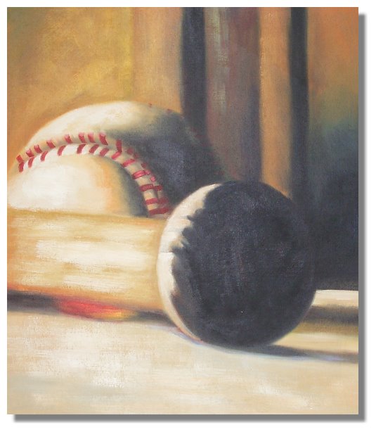 535x614 Baseball Dream Viii Bat Painting On Canvas - Baseball Canvas Painting