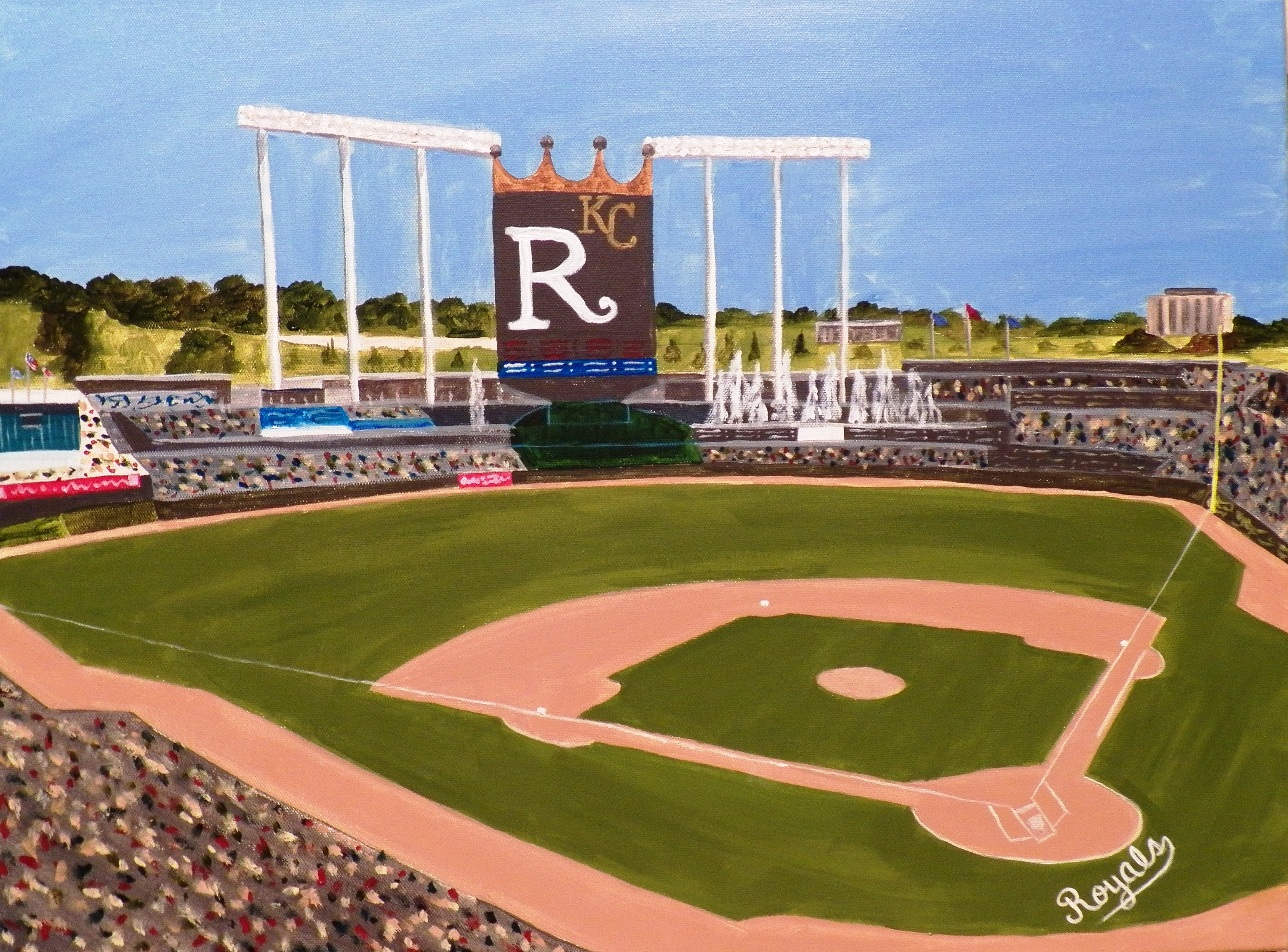 3088x2281 Kickstarter Painted Diamonds A Place For Learning - Baseball Field Painting