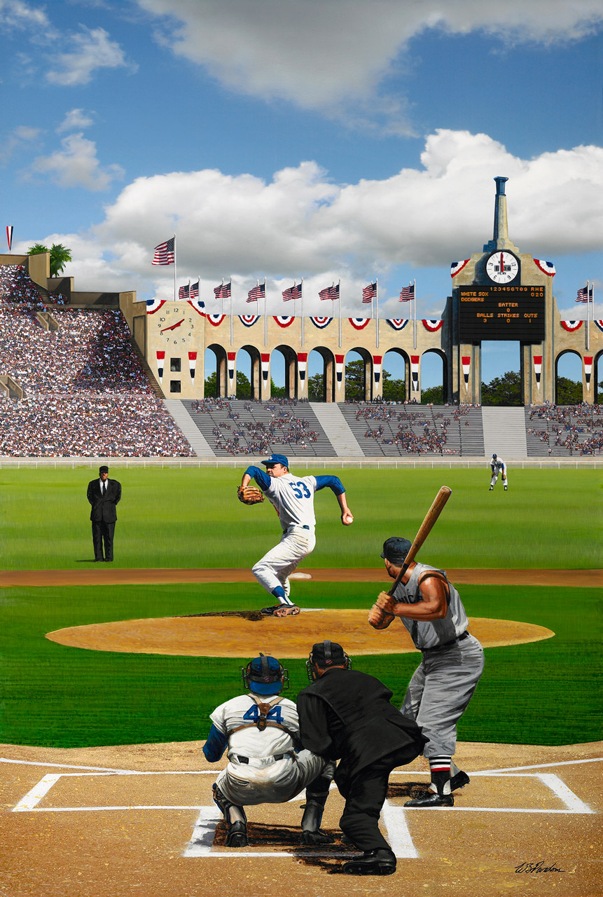 Baseball Field Painting at PaintingValley.com | Explore collection of