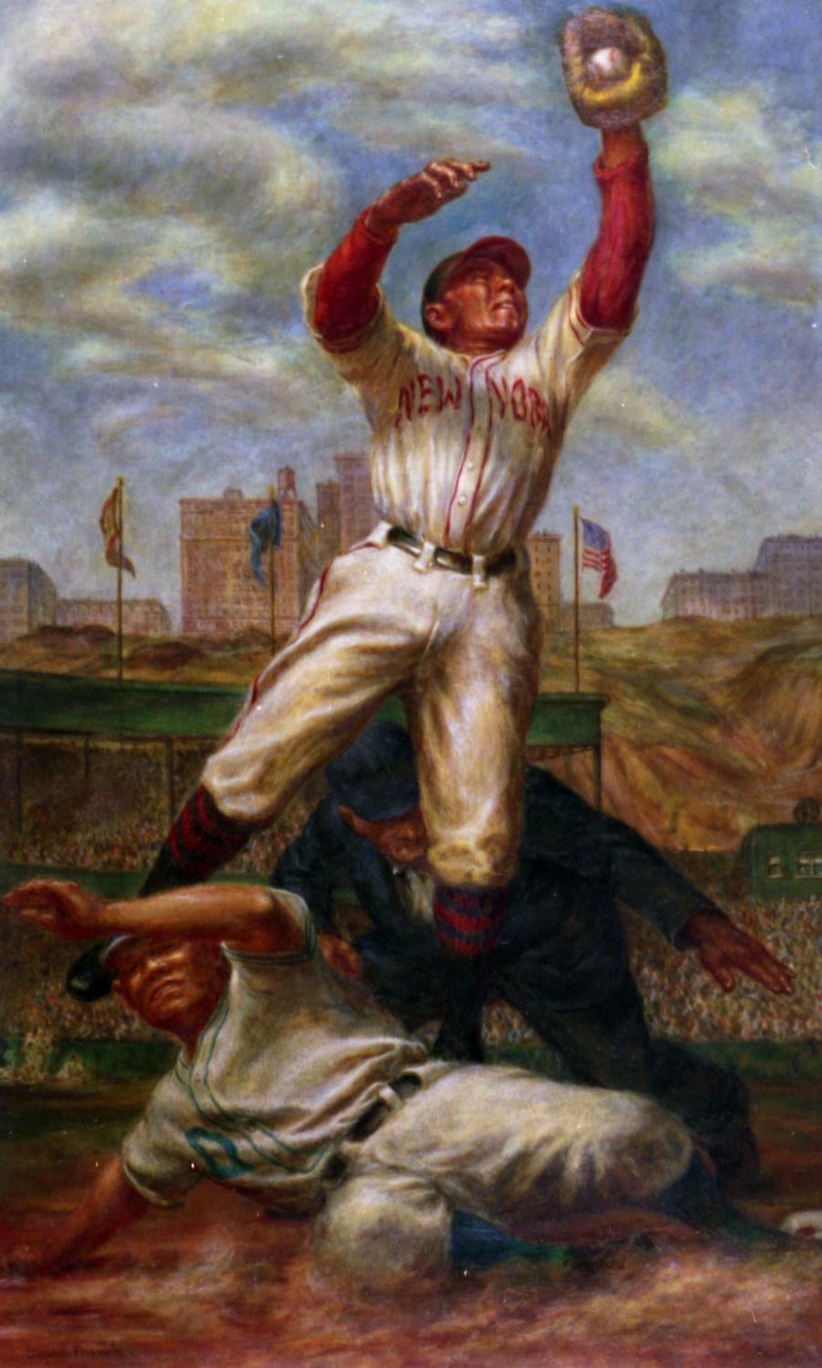 901x1500 Eye Of The Beholder Baseball Hall Of Fame - Baseball Hall Of Fame Painting