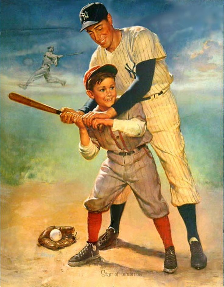 736x940 Art Contrarian In The Beginning James Bama - Baseball Hall Of Fame Painting