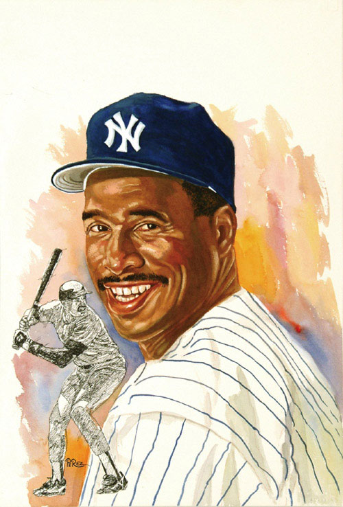 500x738 Robert Edward Auctions 1982 Philadelphia Baseball Hall Of Fame - Baseball Hall Of Fame Painting