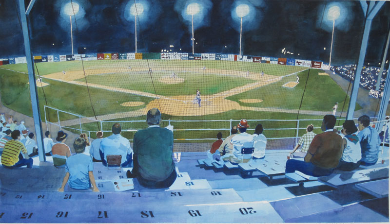 800x461 Baseball Paintings By Artist Robert A. Wieferich - Baseball Painting
