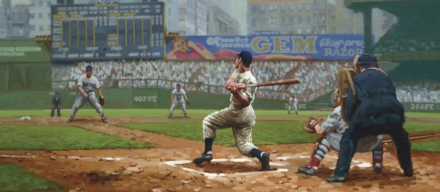 900x394 Graig Kreindler - Baseball Painting