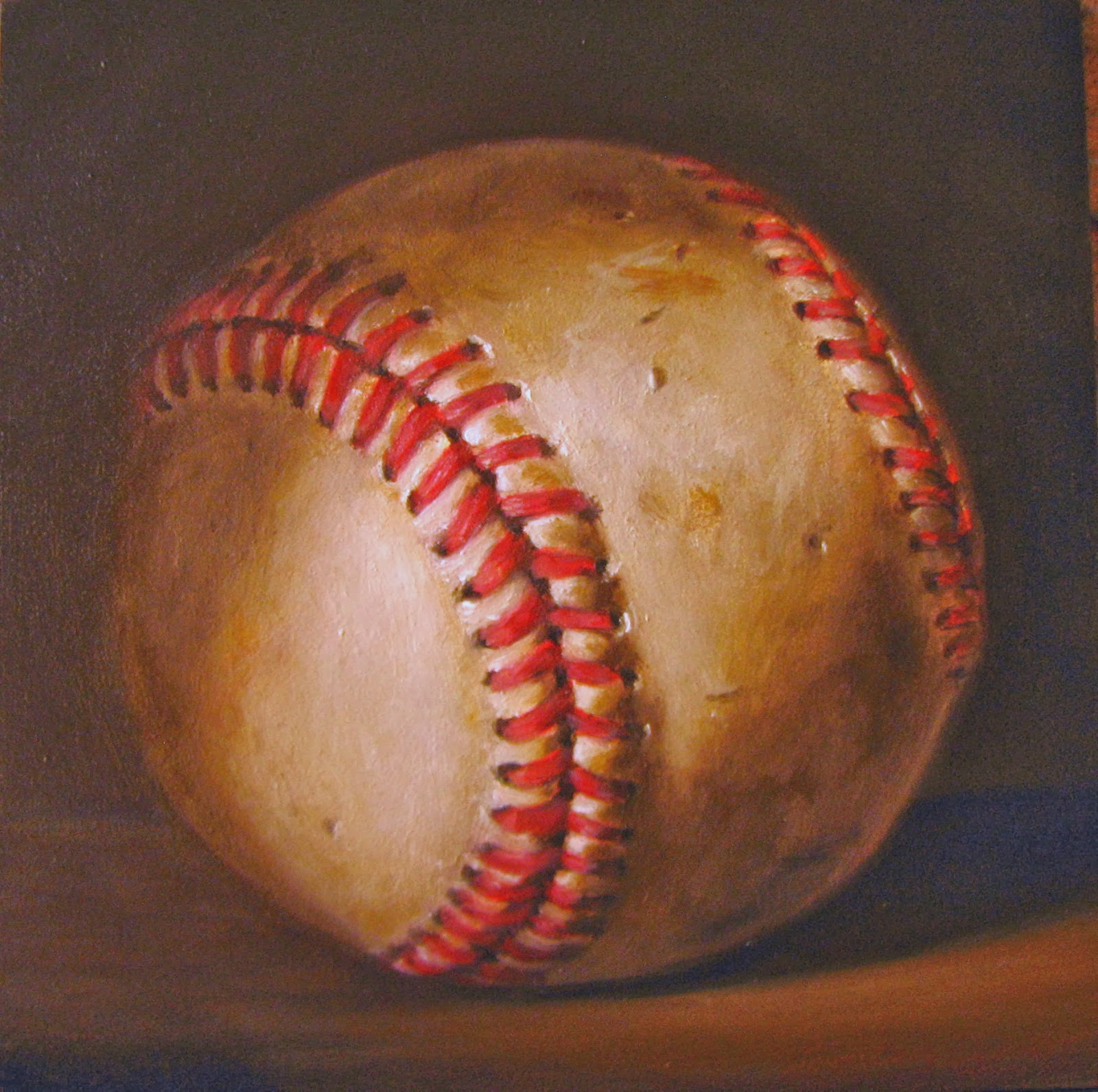 1600x1591 Jeanne Illenye - Baseball Painting