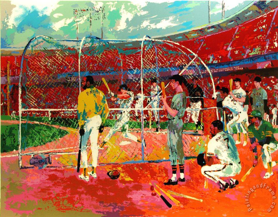 960x750 Leroy Neiman Bay Area Baseball Painting - Baseball Painting