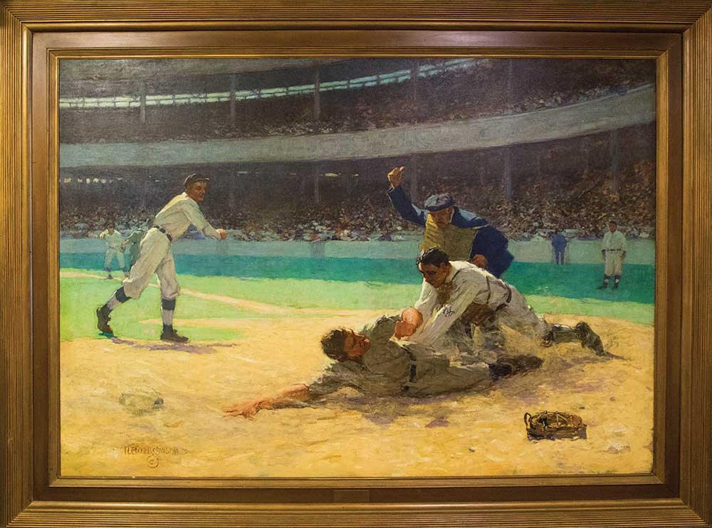 1000x742 Long Dead Michigan Artist Gains Fame Through Baseball Painting Wmuk - Baseball Painting