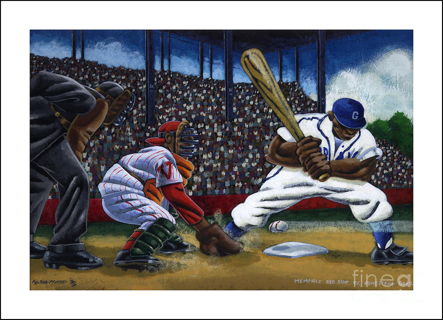 900x651 Baseball Game Painting By Keith Shepherd - Baseball Painting