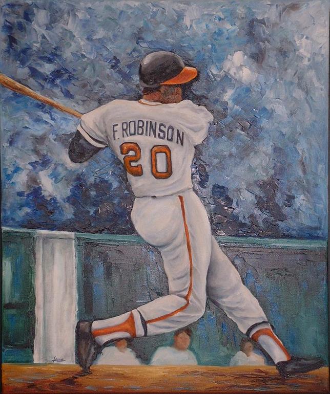 644x770 Baseball Paintings - Baseball Player Painting