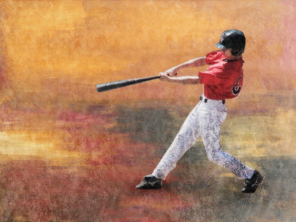 Baseball Player Painting At Explore Collection Of