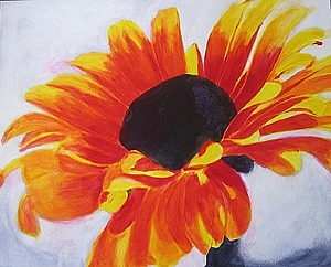 300x242 How To Paint A Flower With Acrylics Step By Step - Basic Flower Painting