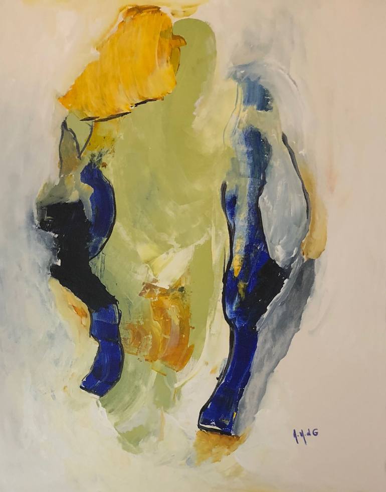 770x981 Saatchi Art Basic Instincts In Yellow Painting By Angela Maria - Basic Painting