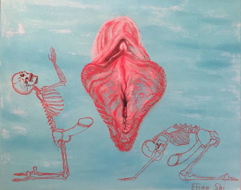 770x606 Saatchi Art Back To Basic Painting By Elina Shi - Basic Painting