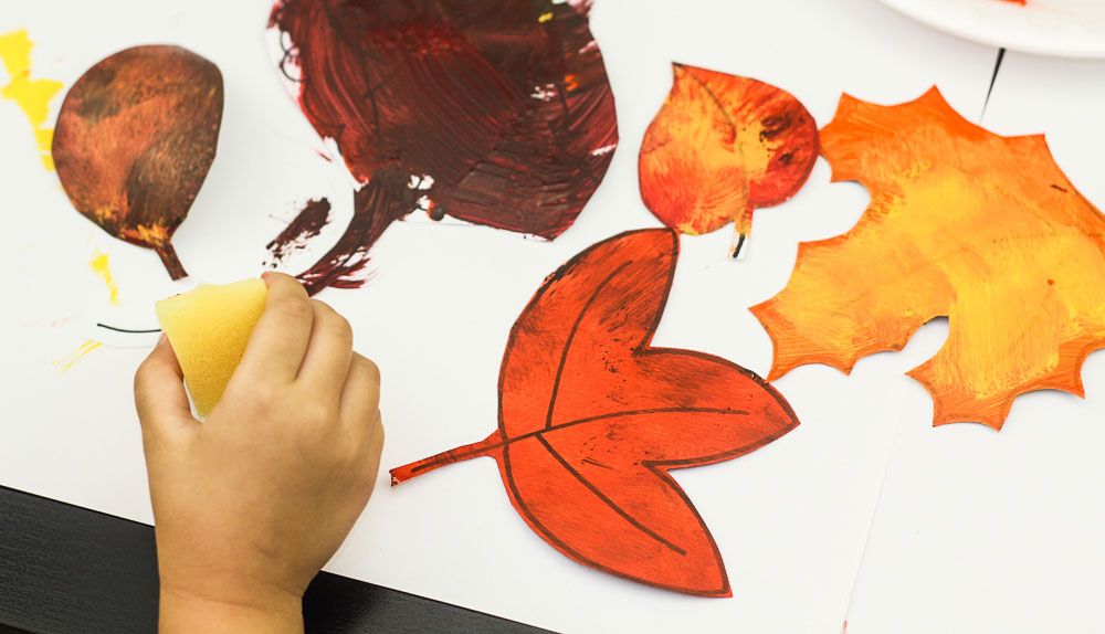 1000x574 How To Make Fall Leaves - Basic Painting For Kids