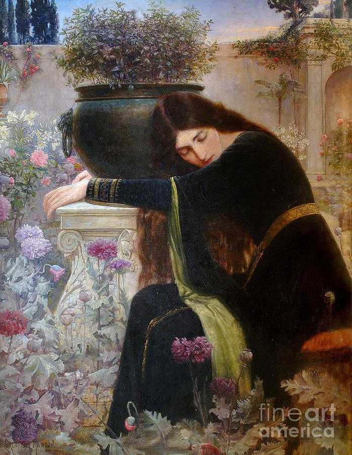 697x900 Isabella And The Pot Of Basil Painting By Motionage Designs - Basil Painting