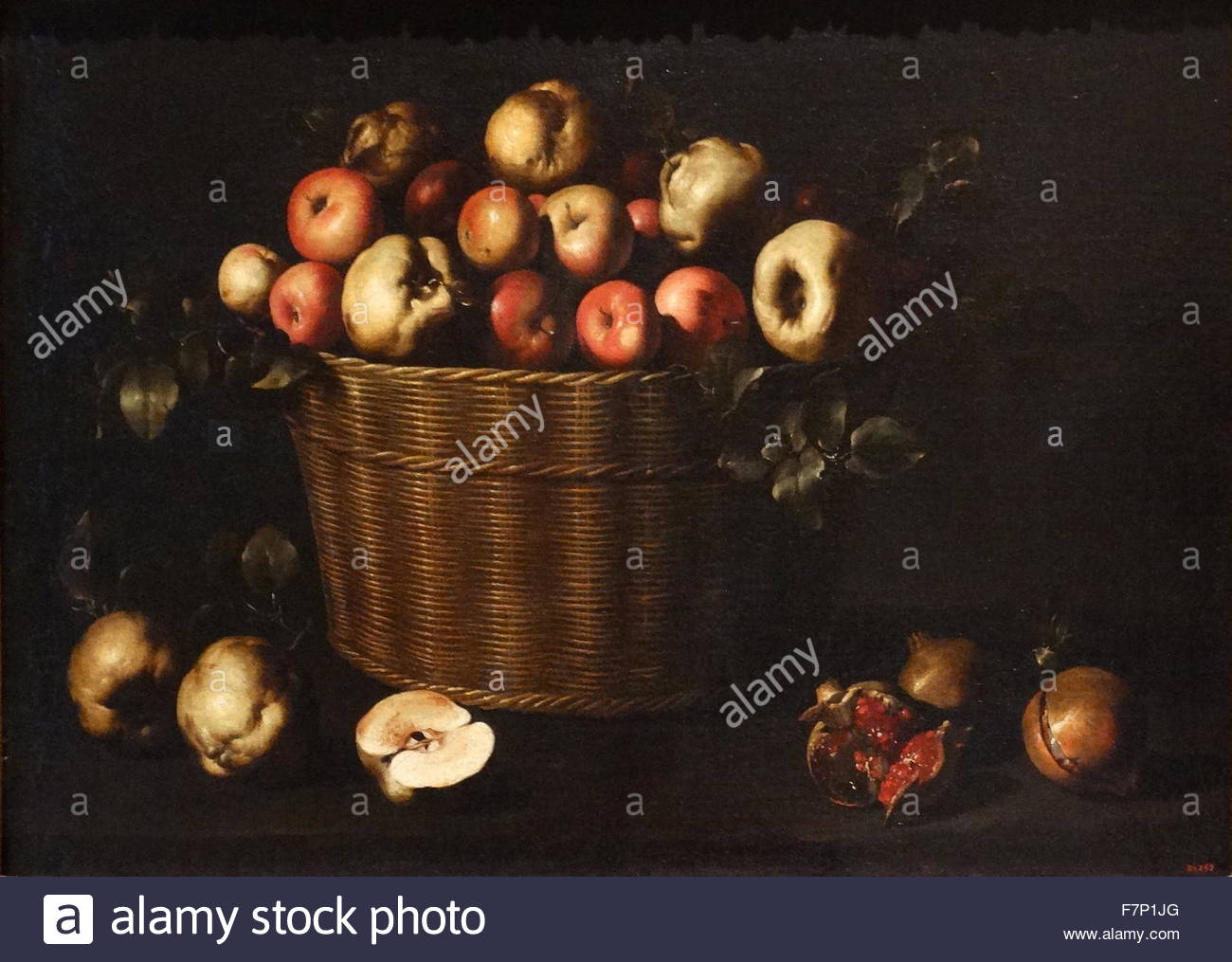 1300x1015 Painting Titled - Basket Of Apples Painting