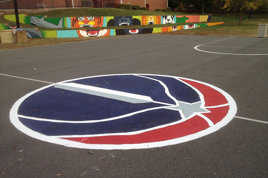 900x600 How To Paint A Basketball Court Kaboom! - Basketball Court Painting