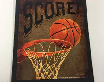 340x270 Basketball Wall Art Etsy - Basketball Hoop Painting