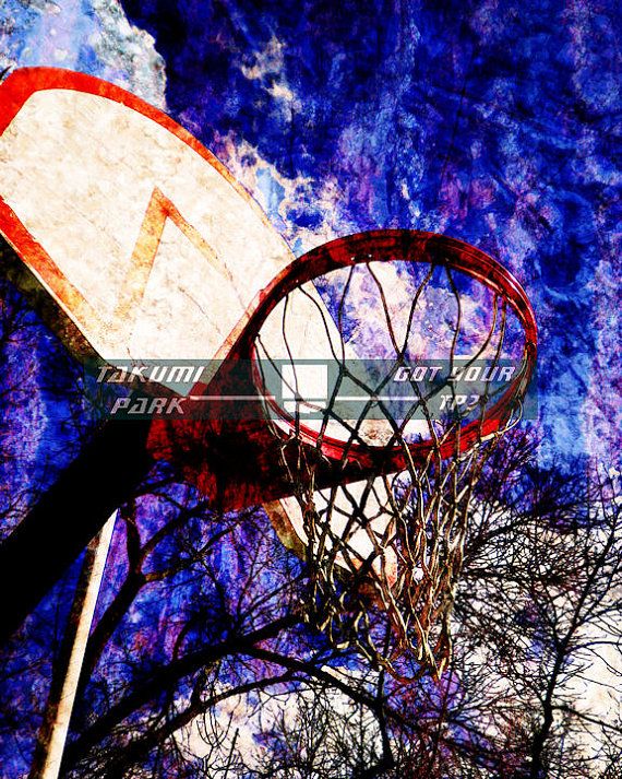 570x713 Sports Art, Athletic Painting, Basketball Hoop, Cheap And Small - Basketball Hoop Painting