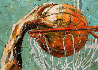 320x229 Basketball Art Lay Up Painting - Basketball Painting