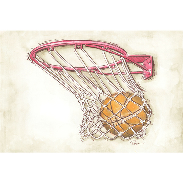 600x600 Shop Marmont Hill - Basketball Painting Canvas