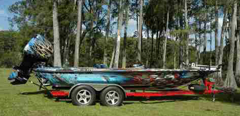 473x229 Storm Boats Bass Boat Magazine - Bass Boat Painting
