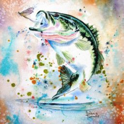 Bass Fish Painting at PaintingValley.com | Explore collection of Bass ...