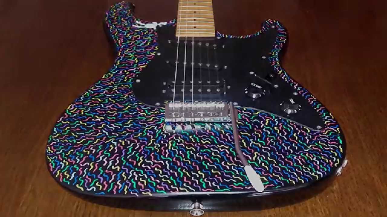 1280x720 Custom Guitar Paint - Bass Guitar Painting