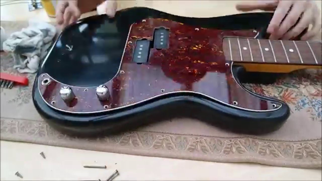 1280x720 Painting A Guitar Black   Painting Technique) - Bass Guitar Painting