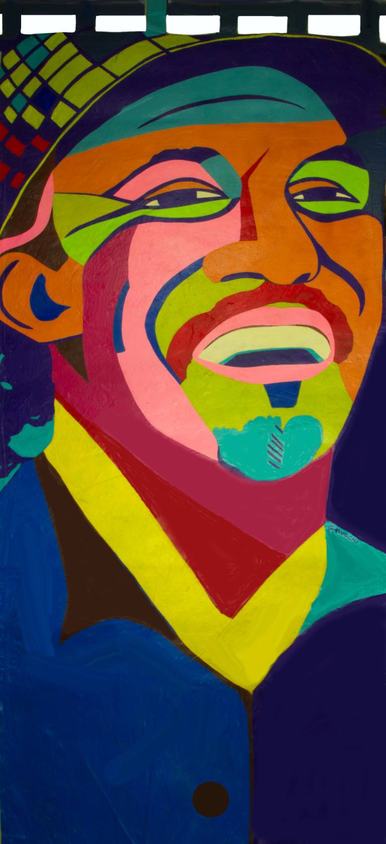 770x1685 Saatchi Art Chuck Alvarez, Bass Guitar Painting By Marcia Gawecki - Bass Guitar Painting