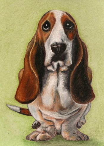 350x489 Buy Basset Hound Painting And Get Free Shipping - Basset Hound Painting