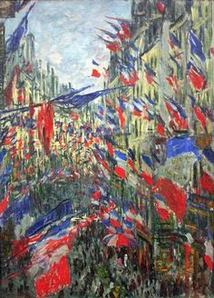 236x328 Rue Montorgueil 1878 Claude Monet Claude Monet - Bastille Day Painting