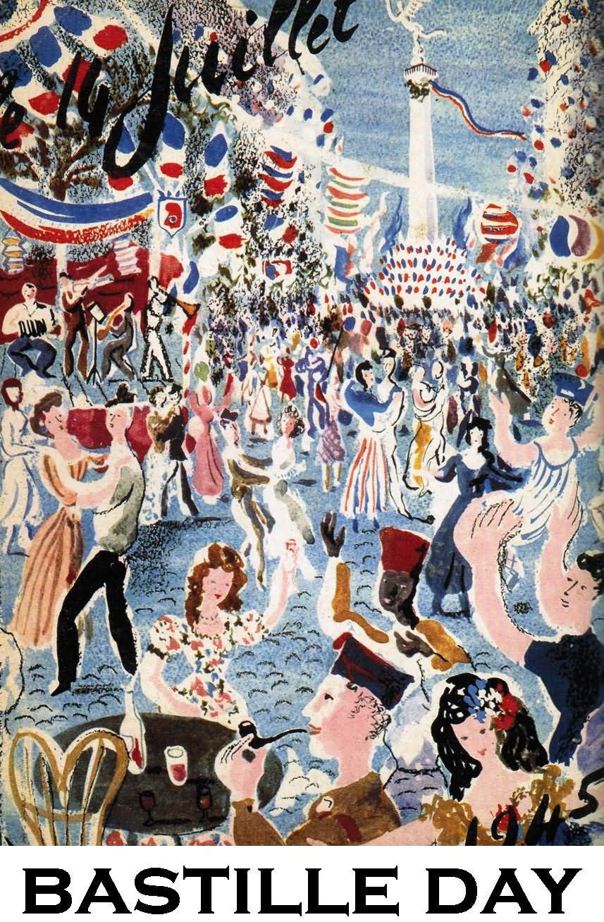 857x1308 Bastille Day Celebration Beautiful Painting - Bastille Day Painting