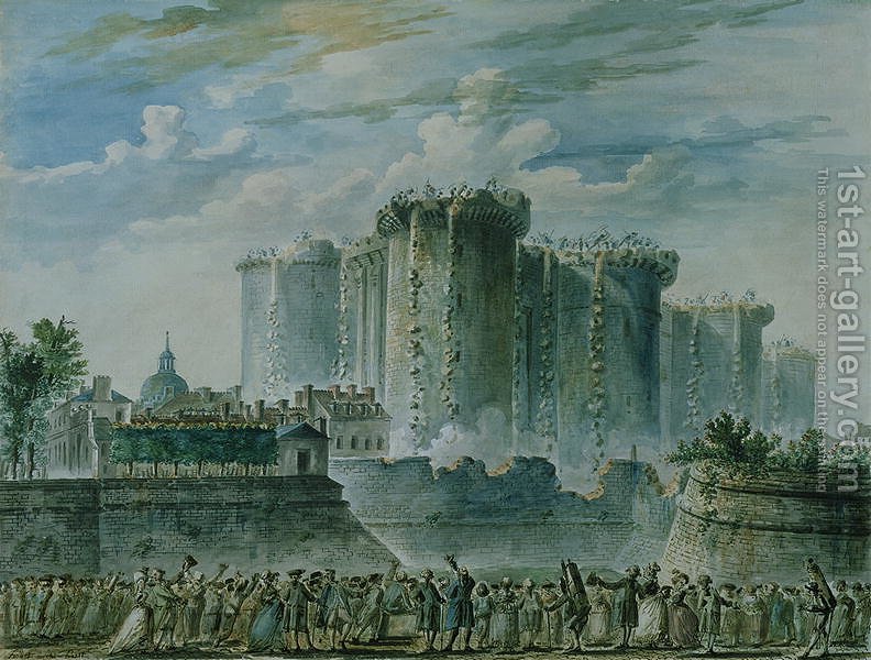 792x600 The Destruction Of The Bastille Jean Pierr Houel Reproduction - Bastille Painting