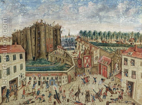 600x445 The Siege Of The Bastille, 1789 Claude Cholat Reproduction 1st - Bastille Painting