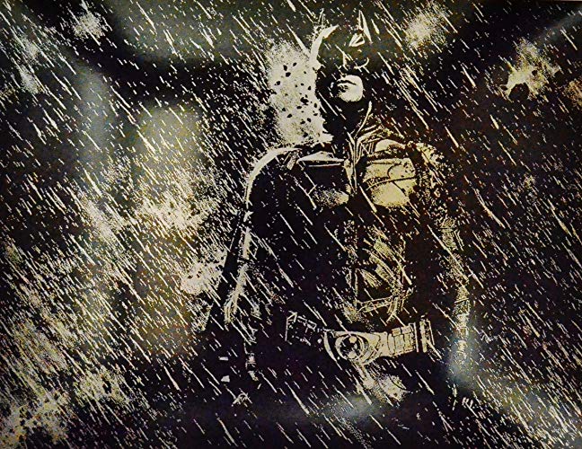 648x500 Batman Metal Painting Dark Knight Rises Movie Poster - Bat Painting