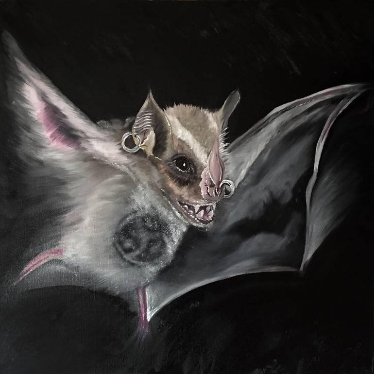 770x770 Saatchi Art - Bat Painting