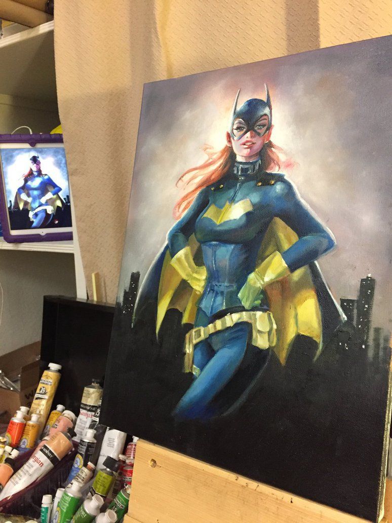 774x1032 I Had So Much Fun During This Painting! Amazing! Oil On Canvas - Batgirl Painting