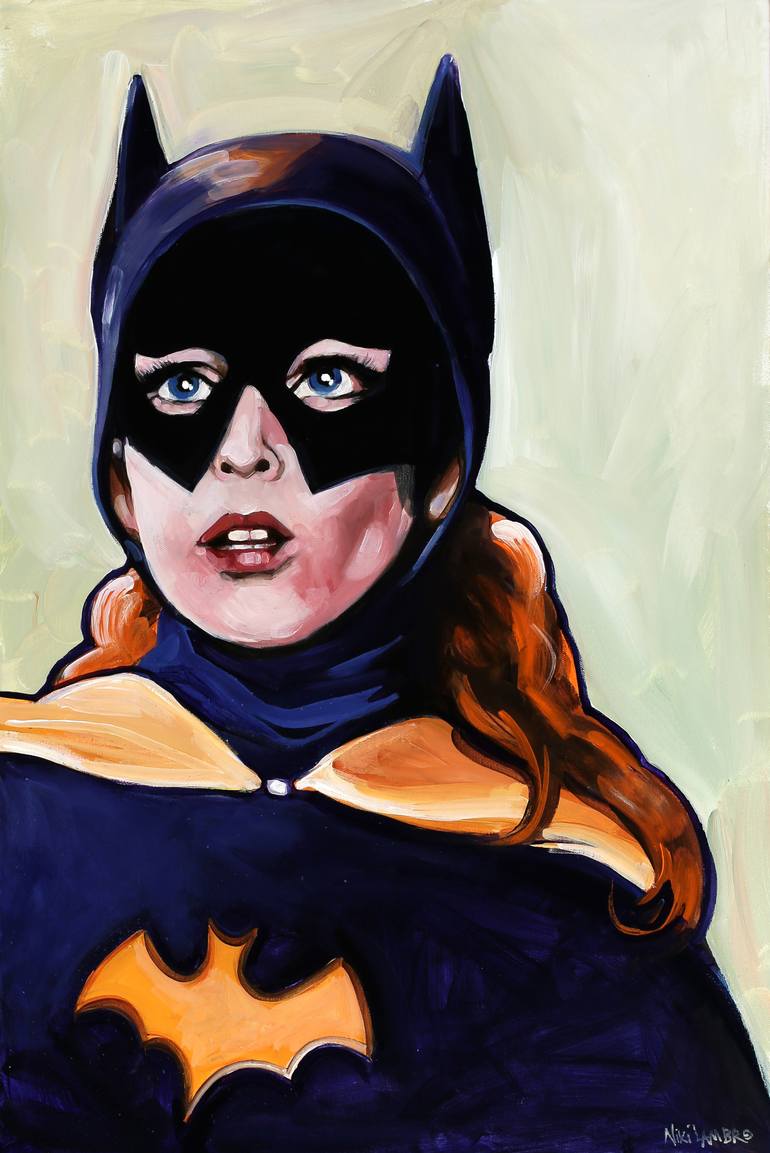 770x1153 Saatchi Art Batgirl Painting By Niki Lambro - Batgirl Painting