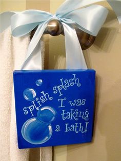 236x314 Painting On 3 Canvases. Acrylic, Mirrors, Double T Done - Bathroom Canvas Painting Ideas